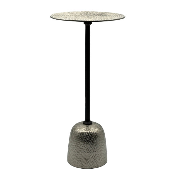 Stolik boczny aluminiowy, pomocniczy metalowy, do salonu dekoracyjny kawowy 965211