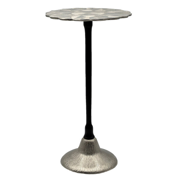 Stolik boczny aluminiowy, stolik pomocniczy metalowy, do salonu dekoracyjny 965199