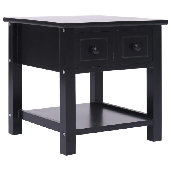 Stolik boczny Czarny Drewno vidaXL 753705