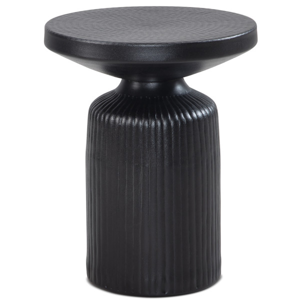 Stolik boczny FineBuy metalowy czarny 136419