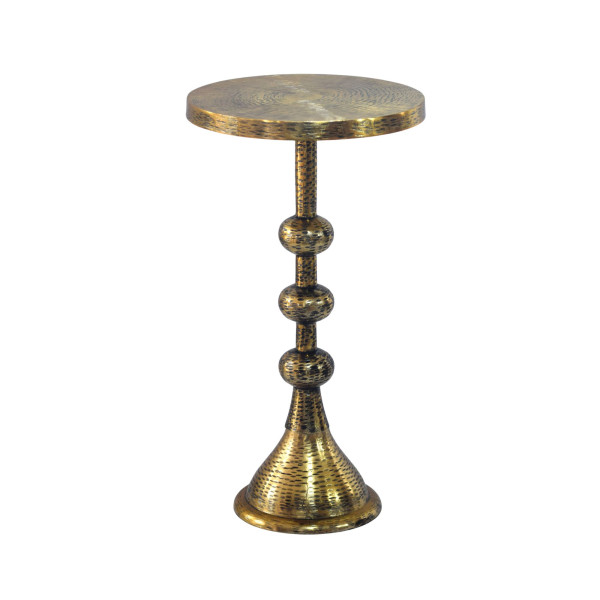 Stolik boczny okrągły 30cm, metalowy, aluminiowy, dekoracyjny, pod sofę 965208