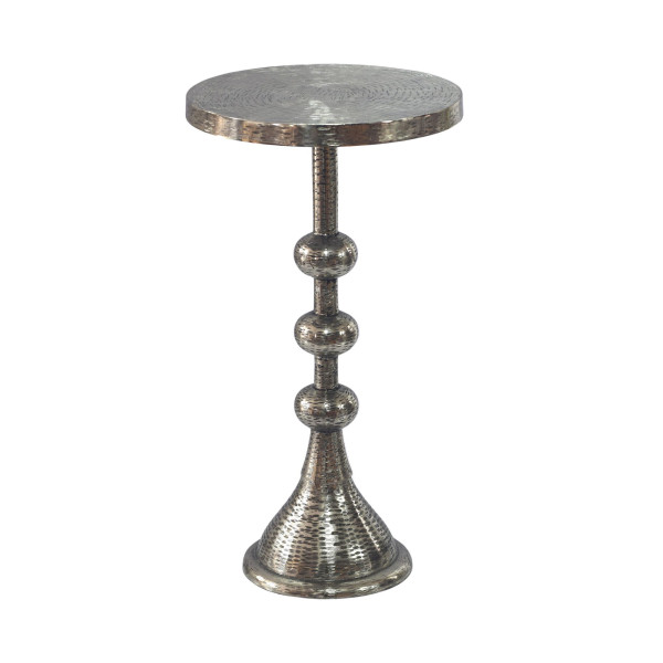 Stolik boczny okrągły 30cm, metalowy, aluminiowy, dekoracyjny, pod sofę 965204