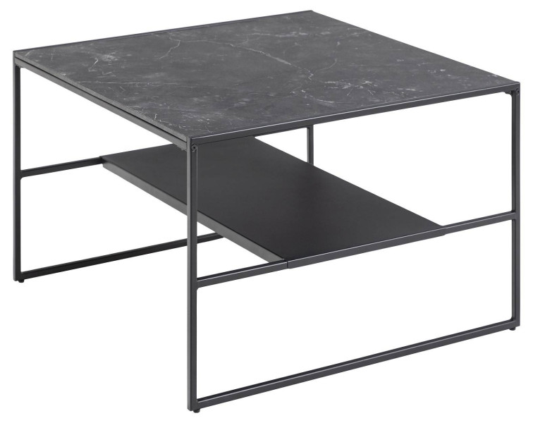 Stolik Bolland Black Marble 70x70 cm 86825
