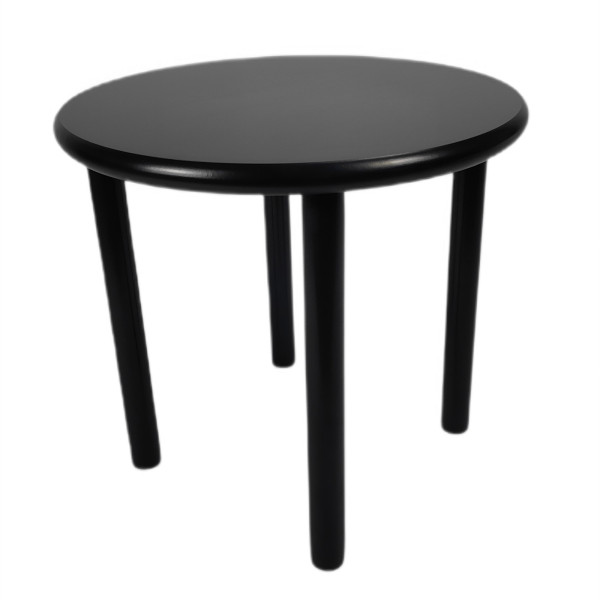 Stolik czarny okrągły MDF sosna 45x45x42 do salonu sypialni VS38Bk BEGRYF 716633