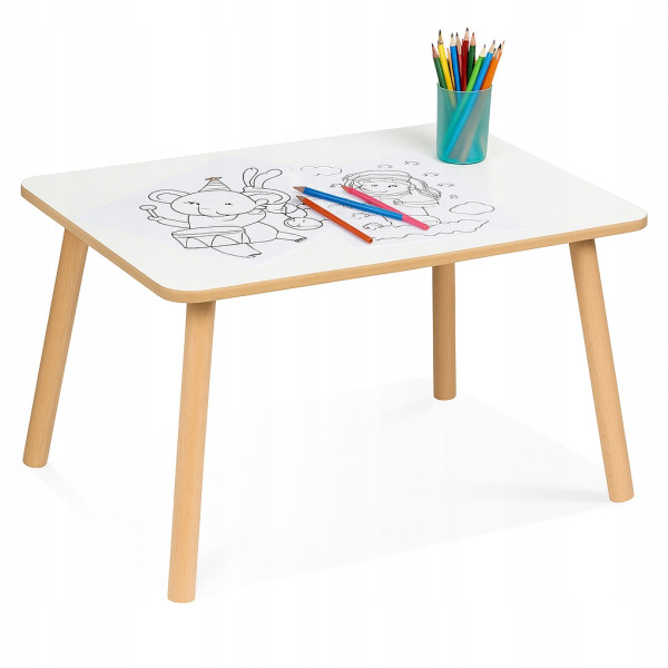 Stolik dla dzieci biały 60 x 40 x 46 cm 791583