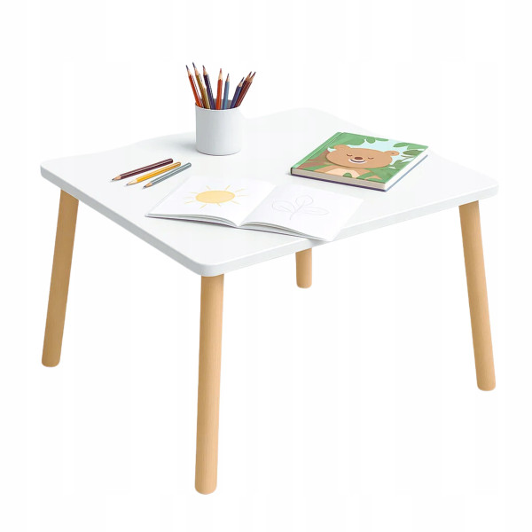 Stolik dla dzieci biały 60 x 40 x 46 cm 791582