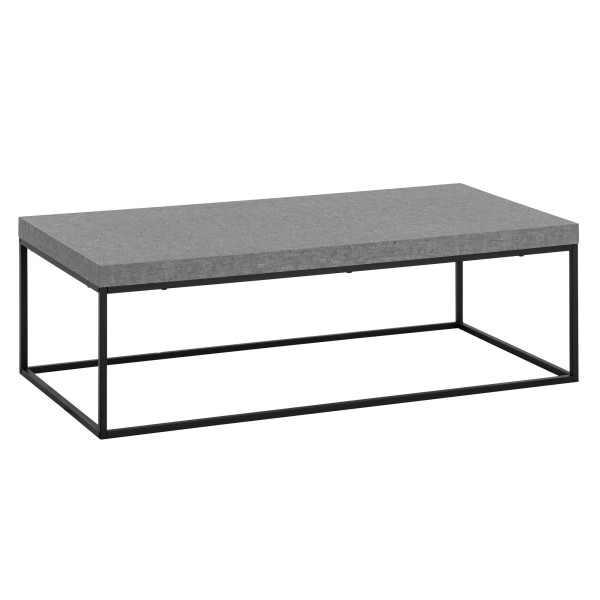 Stolik Kawowy 120x60 cm Metal Nogi Nowoczesny Duży Stół do Salonu 723898