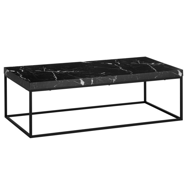 Stolik Kawowy 120x60 cm Metal Nogi Nowoczesny Duży Stół do Salonu 723897