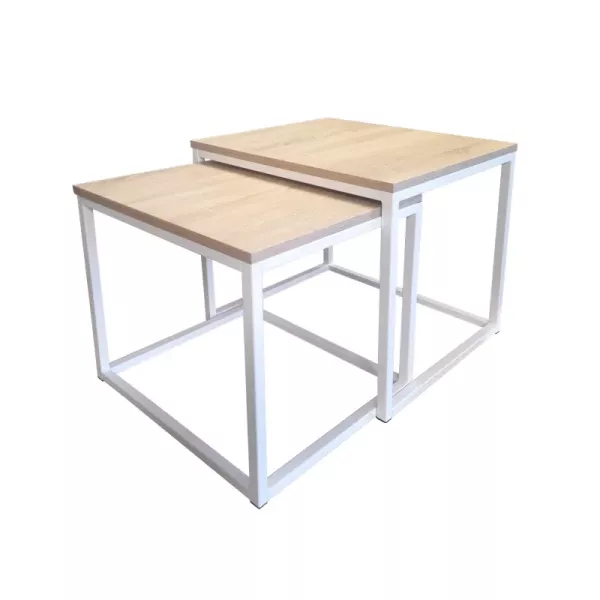 Stolik kawowy 2w1 CUBE dąb sonoma/biały 147023