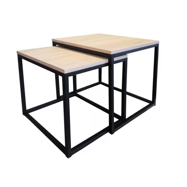 Stolik kawowy 2w1 CUBE dąb sonoma/czarny 147028