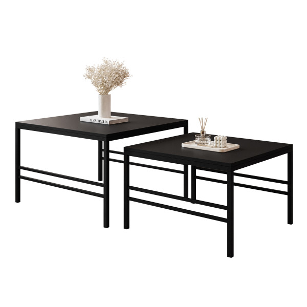 Stolik kawowy 2w1 FORMA czarny mat/czarny 601999