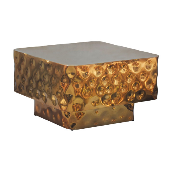 Stolik kawowy 60cm Stolik pod sofę Metalowy stolik salonu aluminium Złoto 1078682
