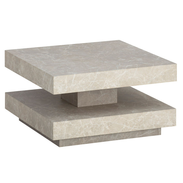 Stolik Kawowy 60x60x34 cm z Półką Nowoczesny Design MDF do Salonu 710771