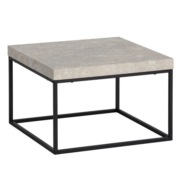 Stolik Kawowy 60x60x38 cm Metal Nogi Nowoczesny Stolik do Salonu 710780