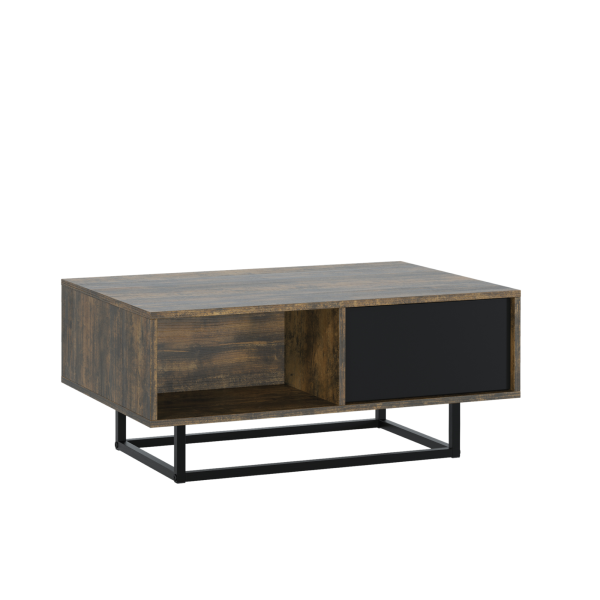 Stolik Kawowy 90cm ONE FURNITURE Laminat Brąz Rustrykalny 202557