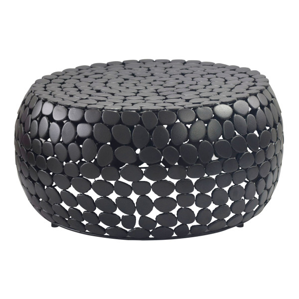 Stolik kawowy aluminiowy 66cm okrągły, do sofy, salonu metalowy nowoczesny 965201