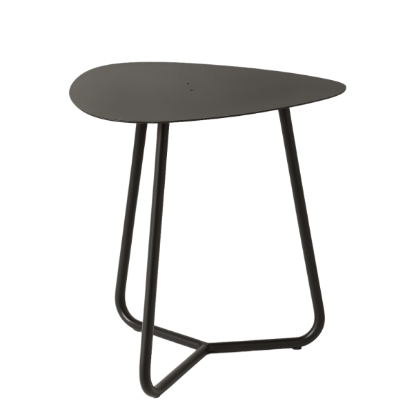 Stolik Kawowy Aluminiowy, Design, Czarny TRÓJKĄT 237879