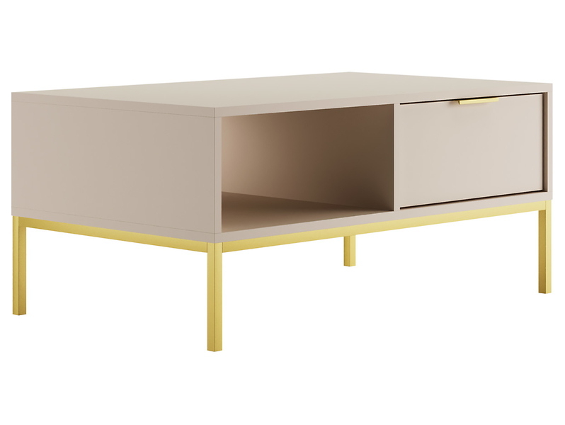 Stolik kawowy Austin 100 cm kaszmir/złoty 354837