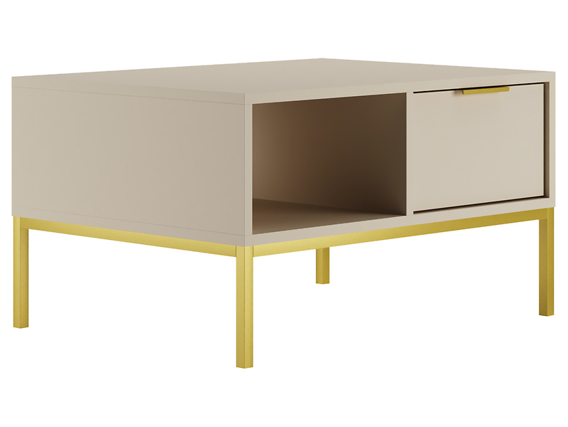 Stolik kawowy Austin 80 cm kaszmir/złoty 354841