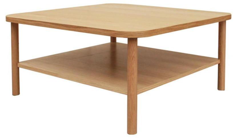 STOLIK KAWOWY Banbury 90x90cm lakierowane drewno i fornir 280151
