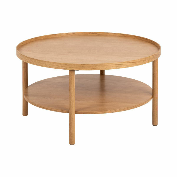 Stolik kawowy Banbury dębowy okrągły 80 cm 859618