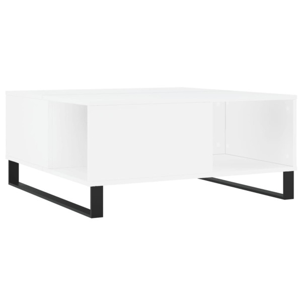 Stolik kawowy, biały 80x80x36,5 cm, materiał drewnopochodny 735903