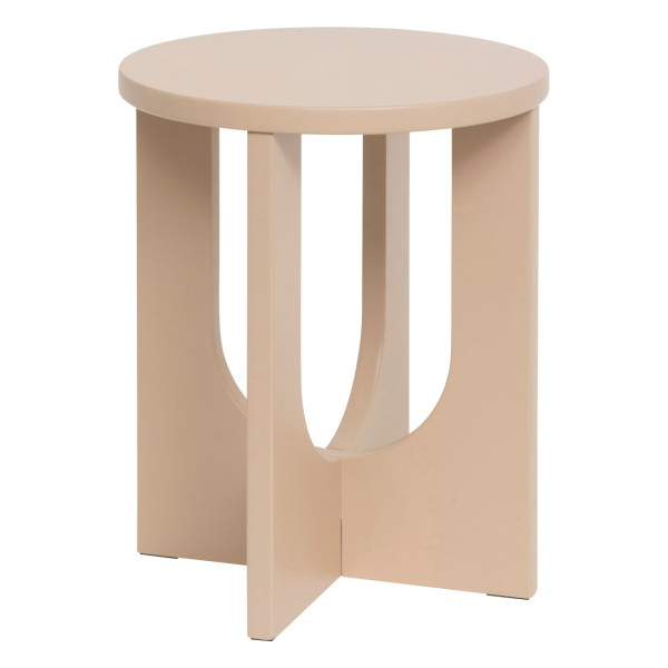 Stolik kawowy Bloom w kolorze orzecha 50x40 cm okrągły do salonu 576093