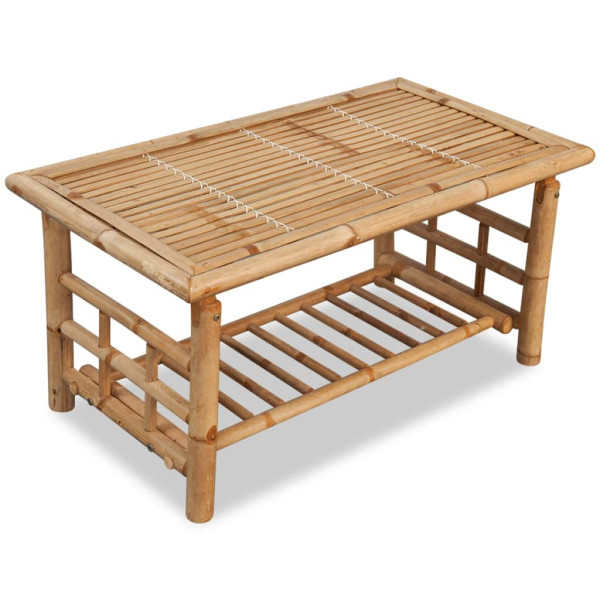 Stolik kawowy Brąz 90 x 50 x 45 cm Bambus vidaXL 495385