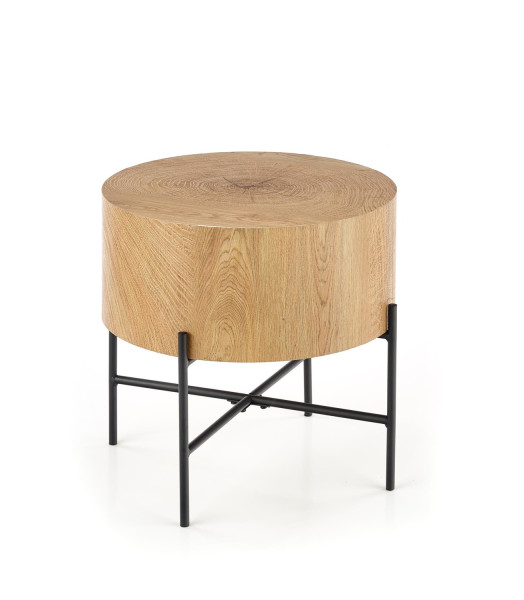 Stolik kawowy BROOKLYN S 45x45 dąb/czarny 874062