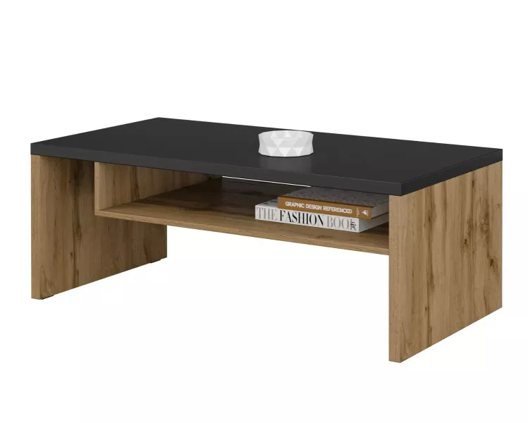 Stolik kawowy CROSS 120x60 dąb wotan/czarny 685199