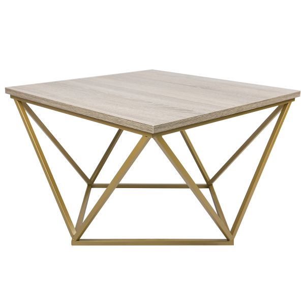 Stolik kawowy Curved 60 cm złoty ciemny 86915