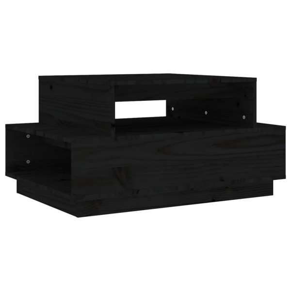 Stolik kawowy Czarny Drewno sosnowe vidaXL 133646