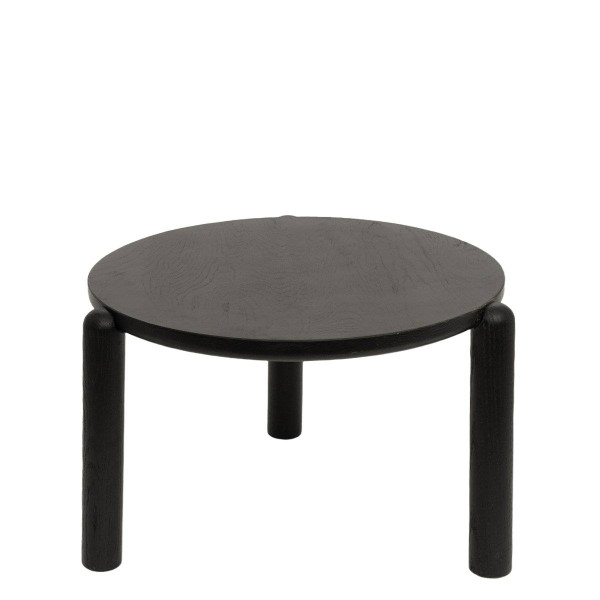 Stolik kawowy DELICIA drewniany dębowy czarny 60x60x40 cm HOMLA 955581