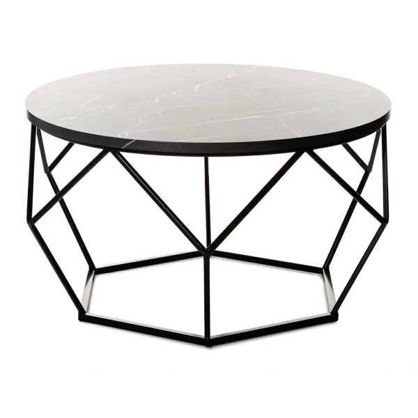 Stolik kawowy Diamond 70cm MARMUR czarny LOFT 86937