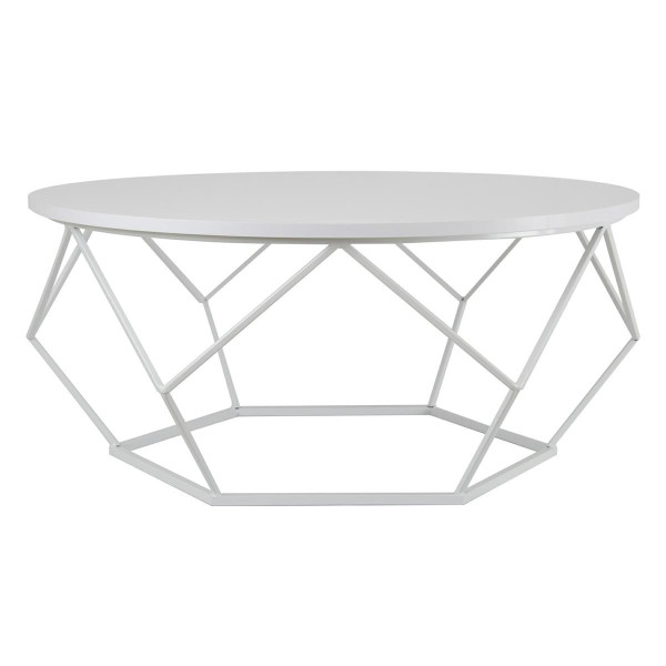 Stolik kawowy Diamond 90 cm biały GLAMOUR 86852