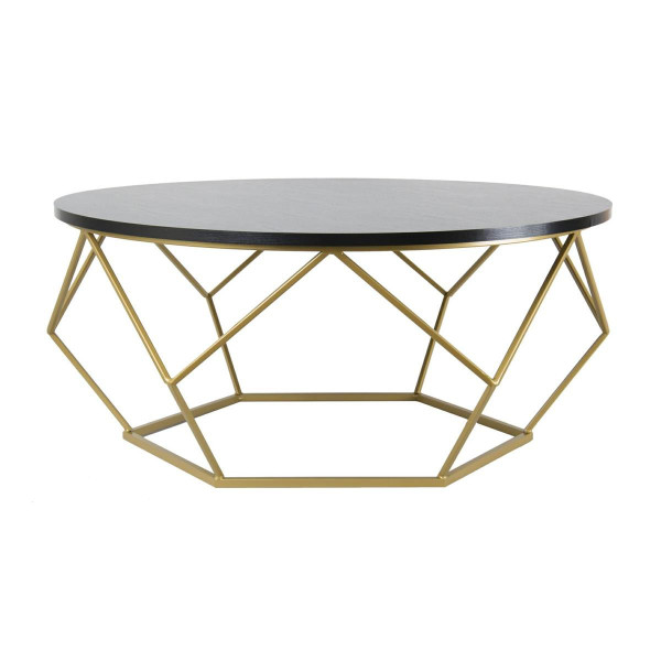 Stolik kawowy Diamond 90 cm złoto czarny GLAM 86800