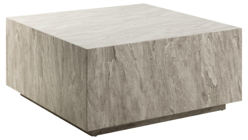 STOLIK KAWOWY Dice 90x90cm imitujący szary marmur Z MDF 576238
