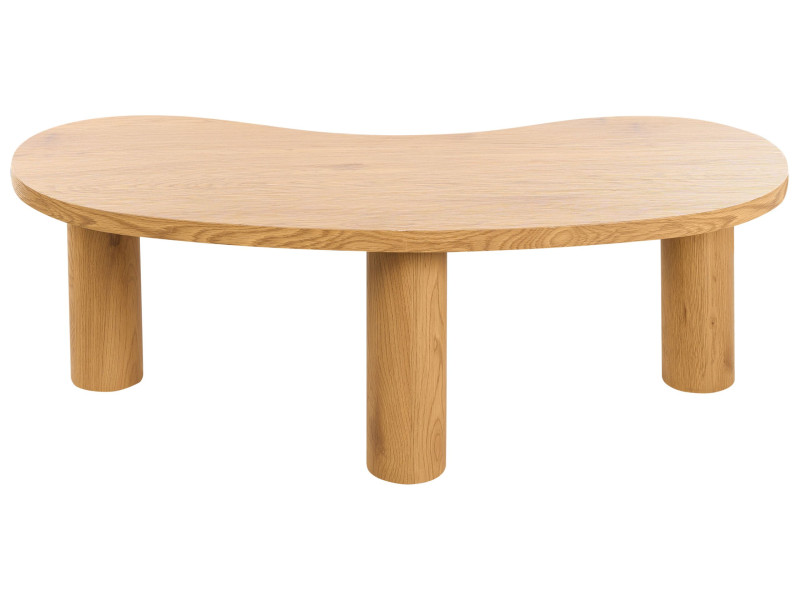 Stolik kawowy do salonu MDF jasny brąz 452868