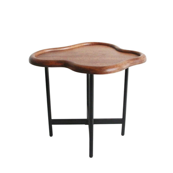Stolik kawowy ENKEL Brązowy 59x52x49 cm HOMLA 955587