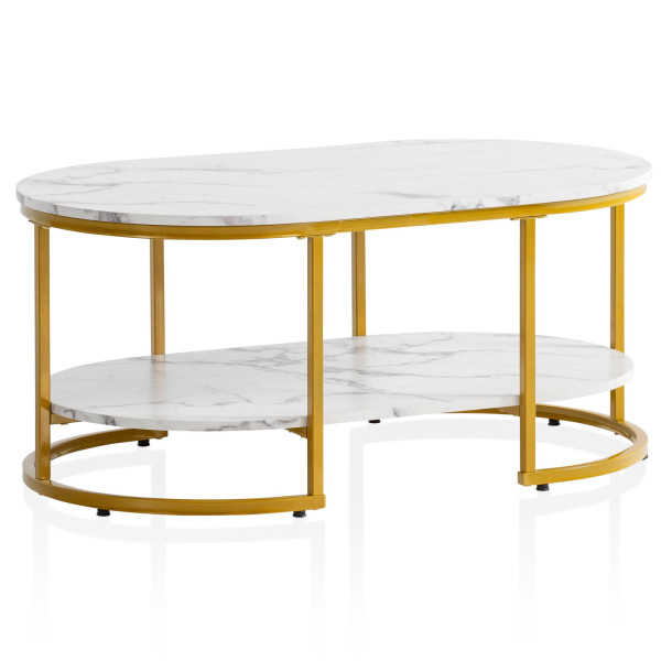Stolik kawowy FineBuy stolik 100x60x45 cm 223275