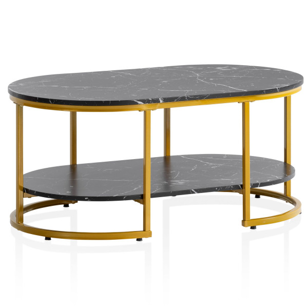 Stolik kawowy FineBuy stolik 100x60x45 cm 223269