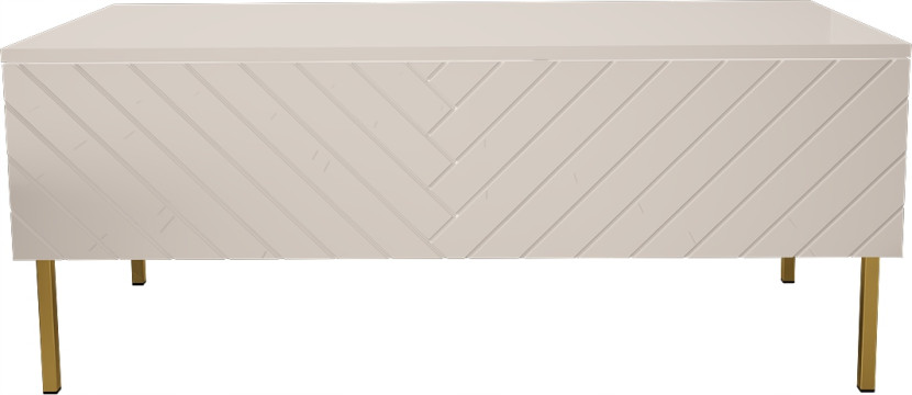 Stolik kawowy GALA 03 120x55cm biały połysk MEG 144475