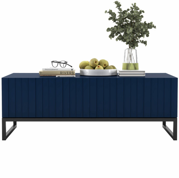 Stolik kawowy Glamour prostokątny ława Granatowy Mat 110 cm 341944
