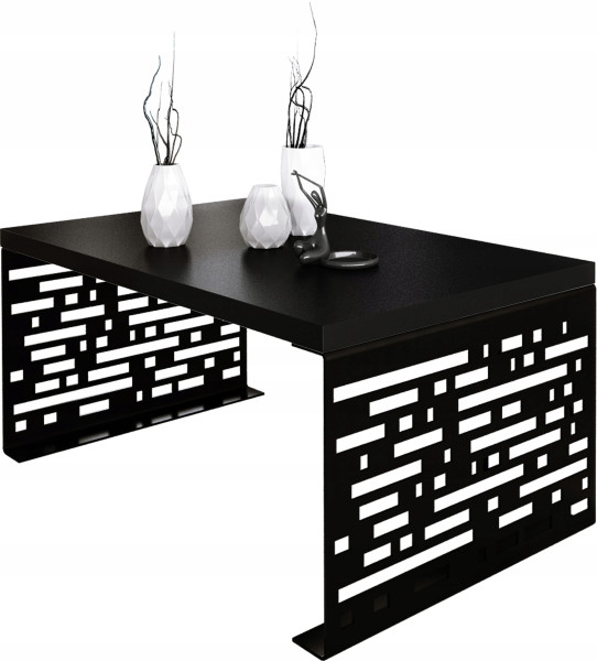 Stolik kawowy Kafelki Nowoczesna Ława Loft Metal Czarny+MiniPearl 917168
