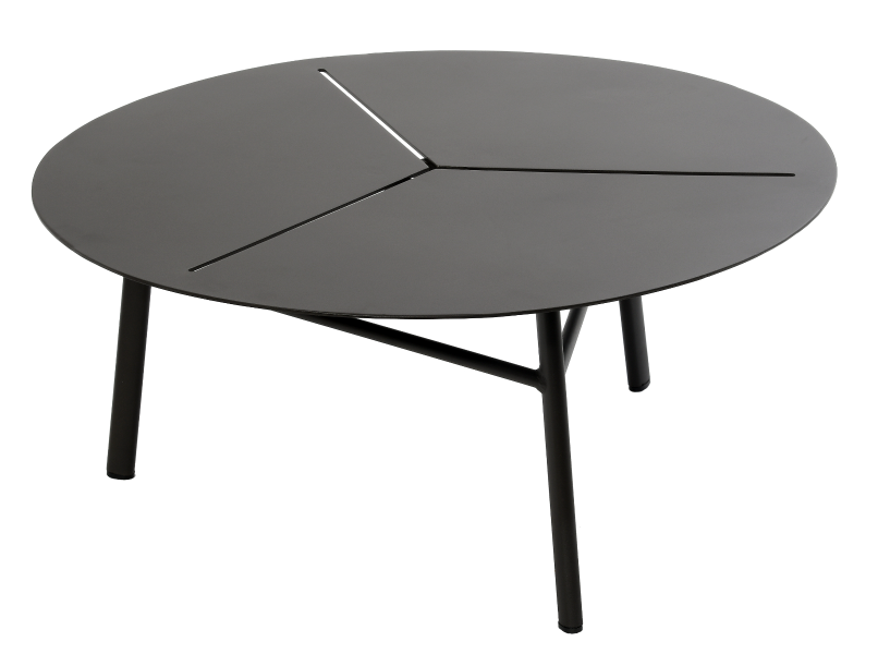Stolik kawowy Kampala czarny 80x80x35 cm Miloo Home 384201