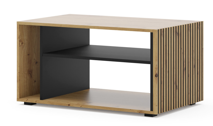 Stolik kawowy ława AURIS 87x55 cm dąb artisan / czarny mat 240662
