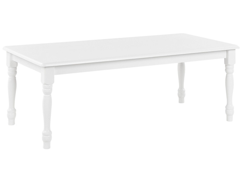 Stolik kawowy ława do salonu 120 x 60 cm biały 63332
