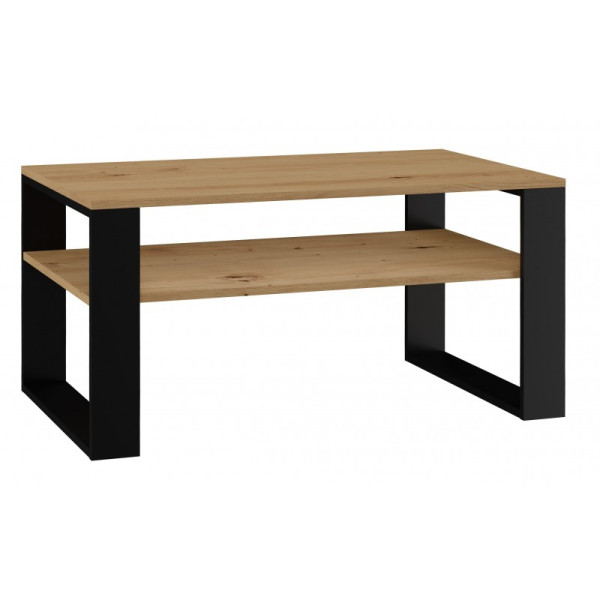 Stolik kawowy ława modern 1p dąb artisan czerń 943794