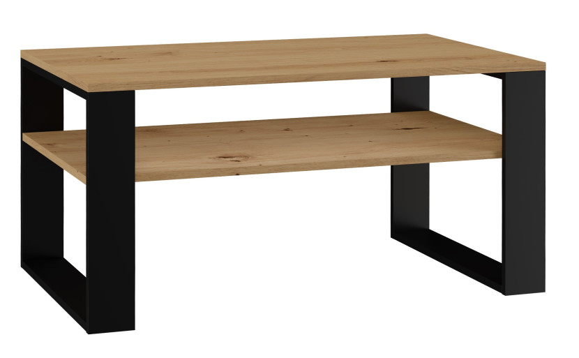 Stolik kawowy ława Modern 1P - Dąb artisan czerń 78516