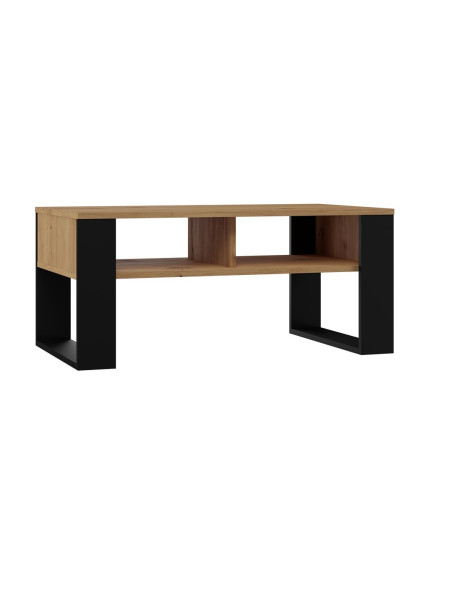 Stolik kawowy ława Modern 2P - Dąb artisan czerń 78486